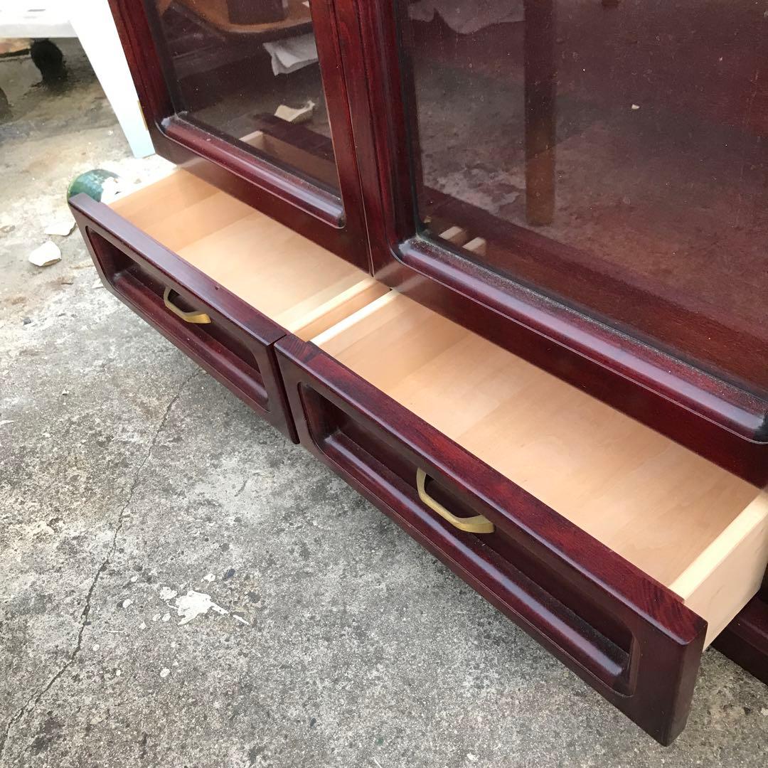 karimoku ガラス扉収納キャビネット