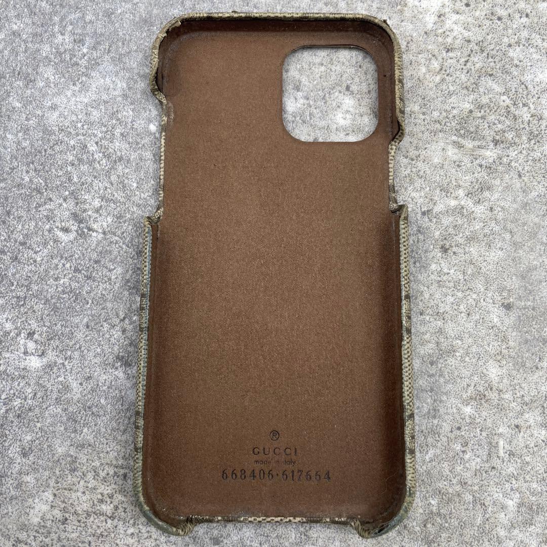 GUCCI グッチ iPhone11ケース　PVC　レザー　スマホケース