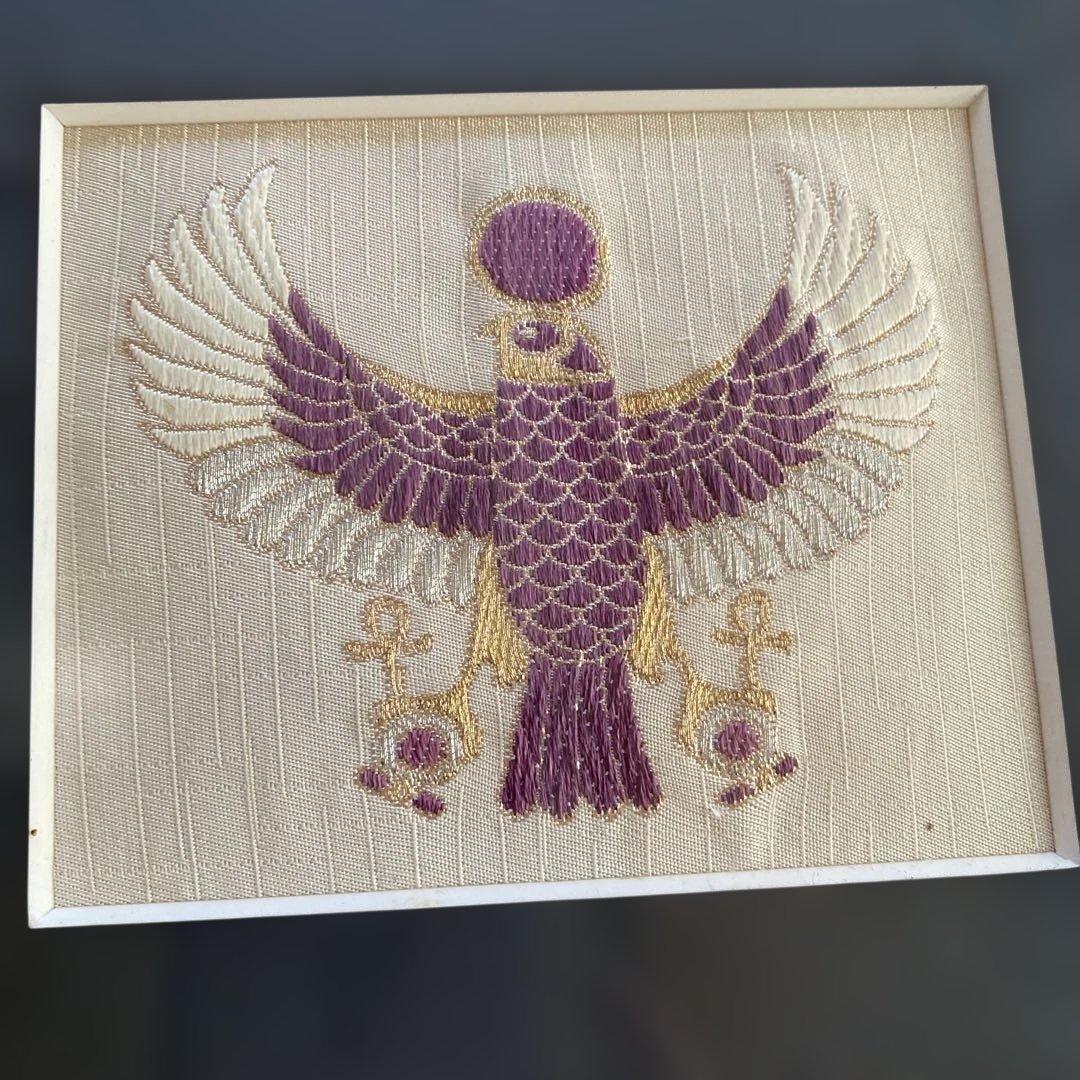 じゅらく謹製の刺繍入り額