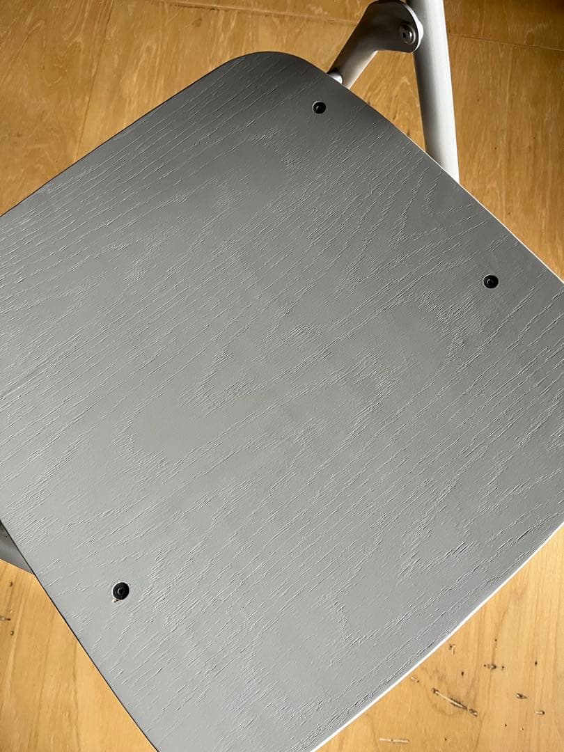 無印良品 スチールパイプ折りたたみチェア 2脚セット ウォームグレー