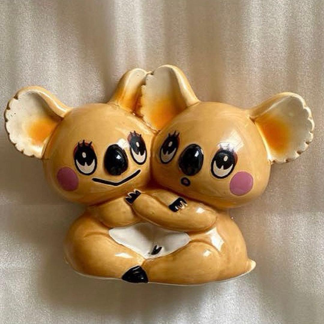 昭和レトロポップ　内藤ルネ　ふたごのコアラ　貯金箱