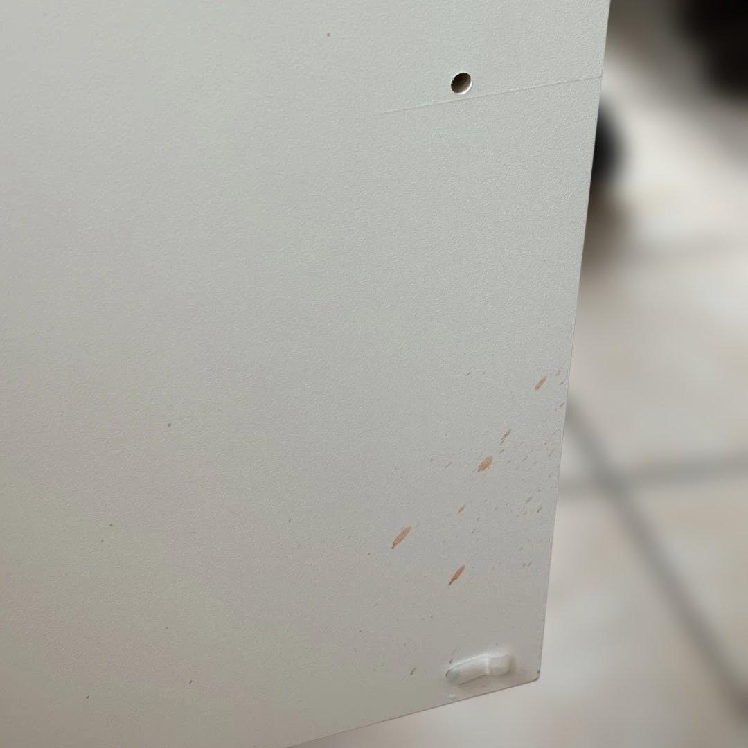 IKEAイケア ベストー キャビネット ホワイト ガラス天板付き 引取歓迎