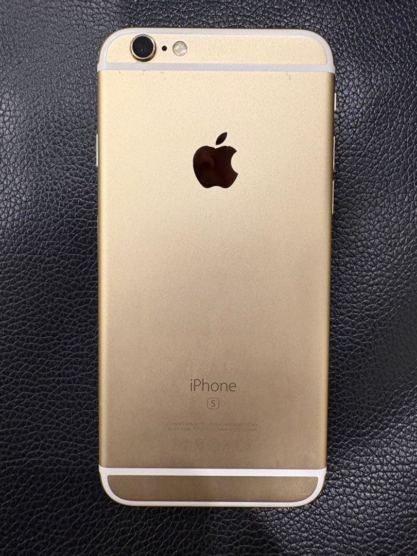 完動美品Phone 6S本体64GBゴールドSIMフリー済・バッテリー交換済