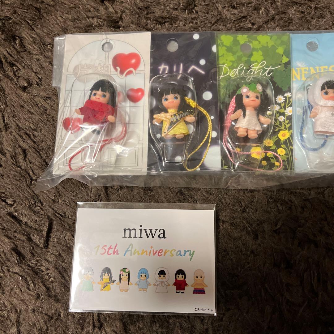 miwa 15周年記念 キューピーマスコット コンプリート7個セット カード付き