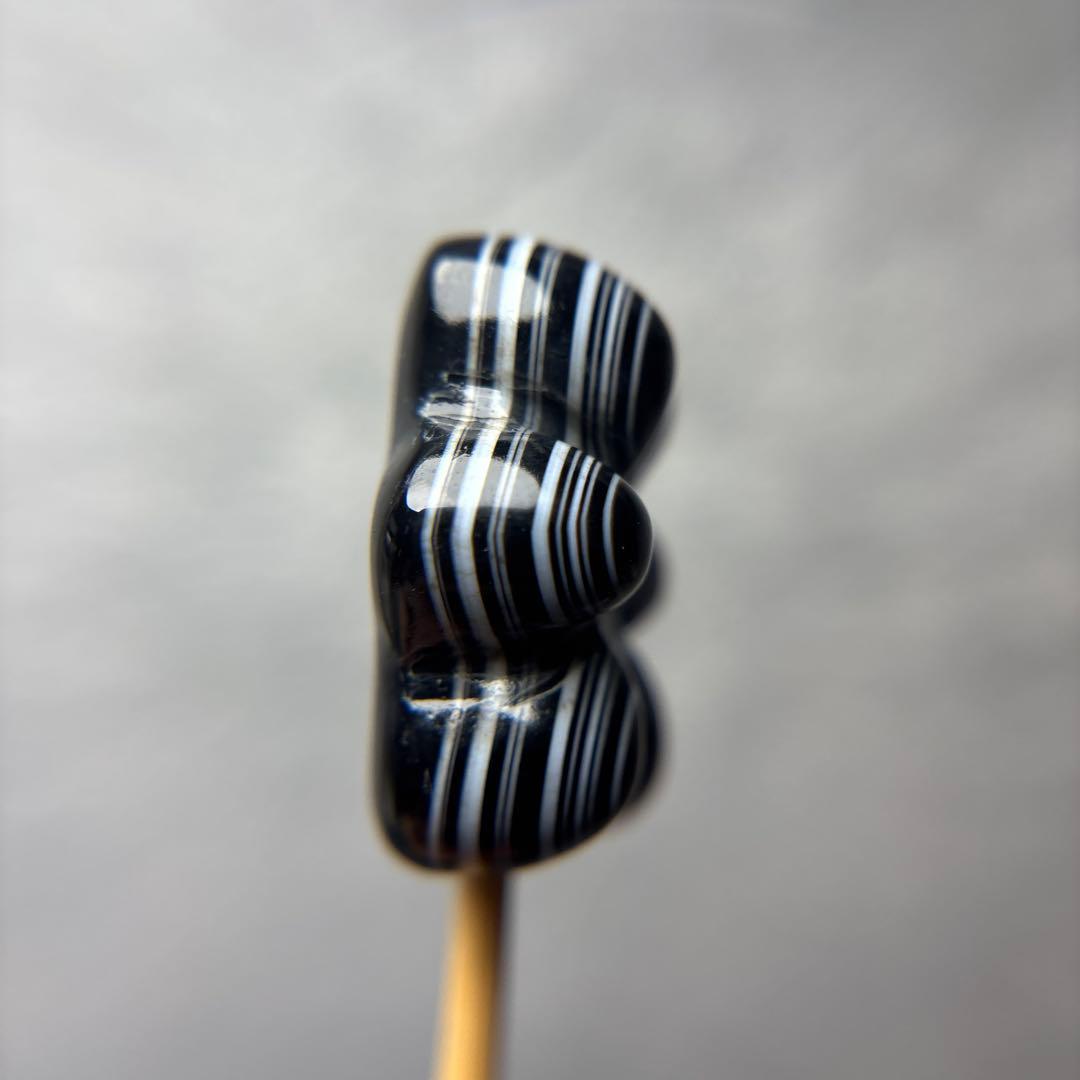 天眼瑪瑙　お花彫り　10-112