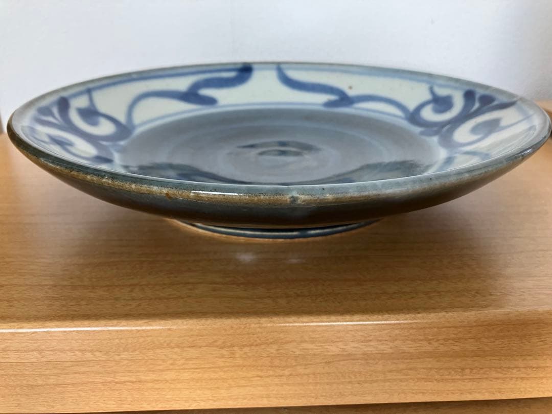 伊勢　神楽窯　奥田康博　呉須　大皿
