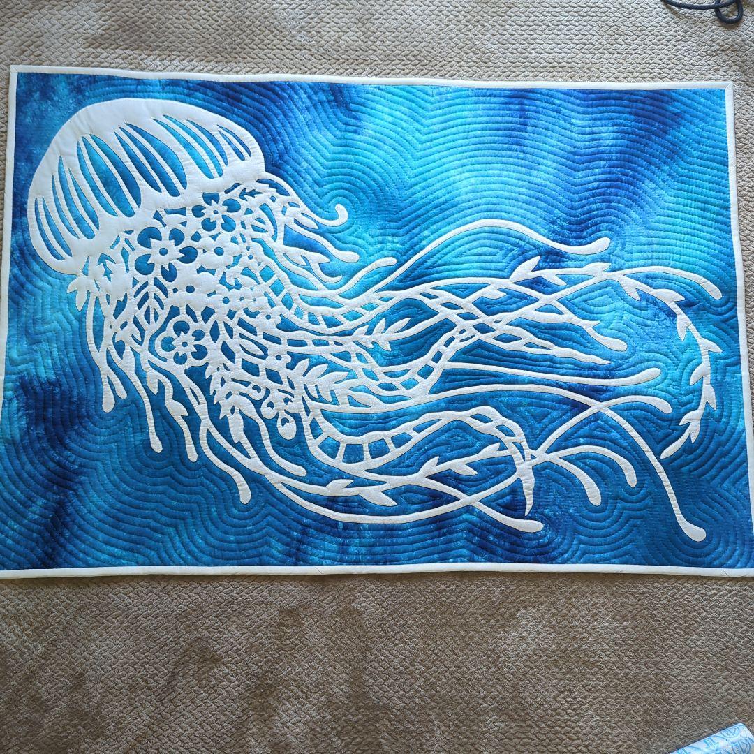 ハワイアンキルトタペストリー　3時のあなた