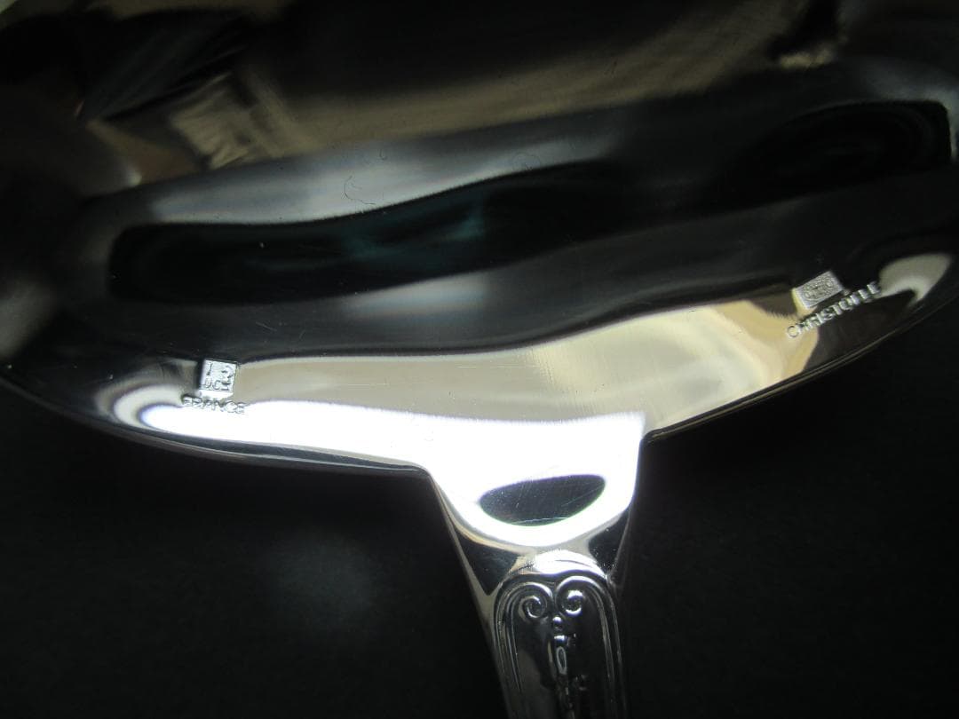 極美品☆仏蘭西高級銀器☆クリストフルシルバー ソースレードル1本　マルメゾン