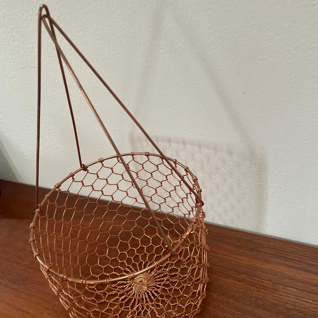 辻和金網　銅のかご