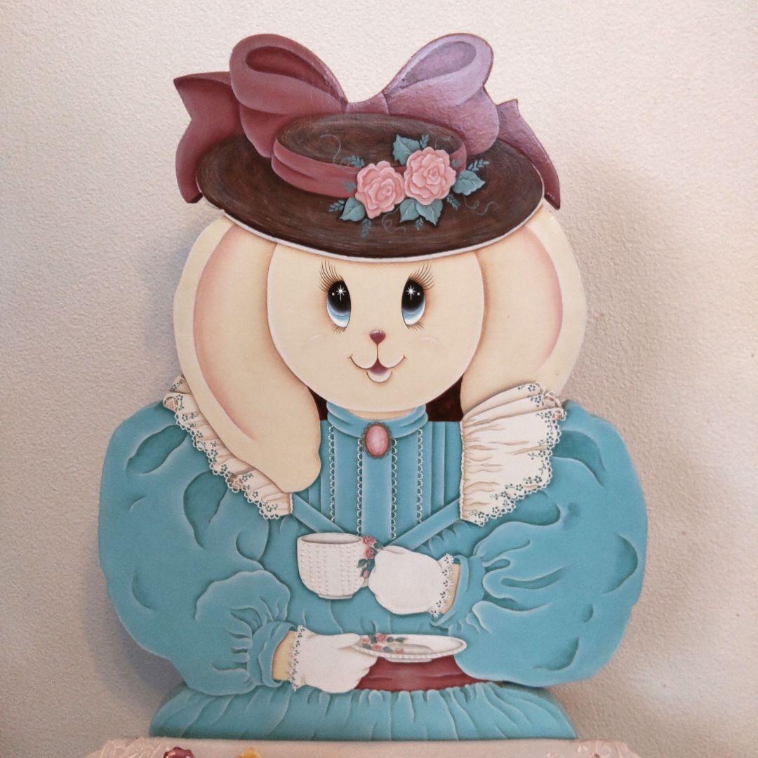 トールペイント作品 おしゃれうさぎ