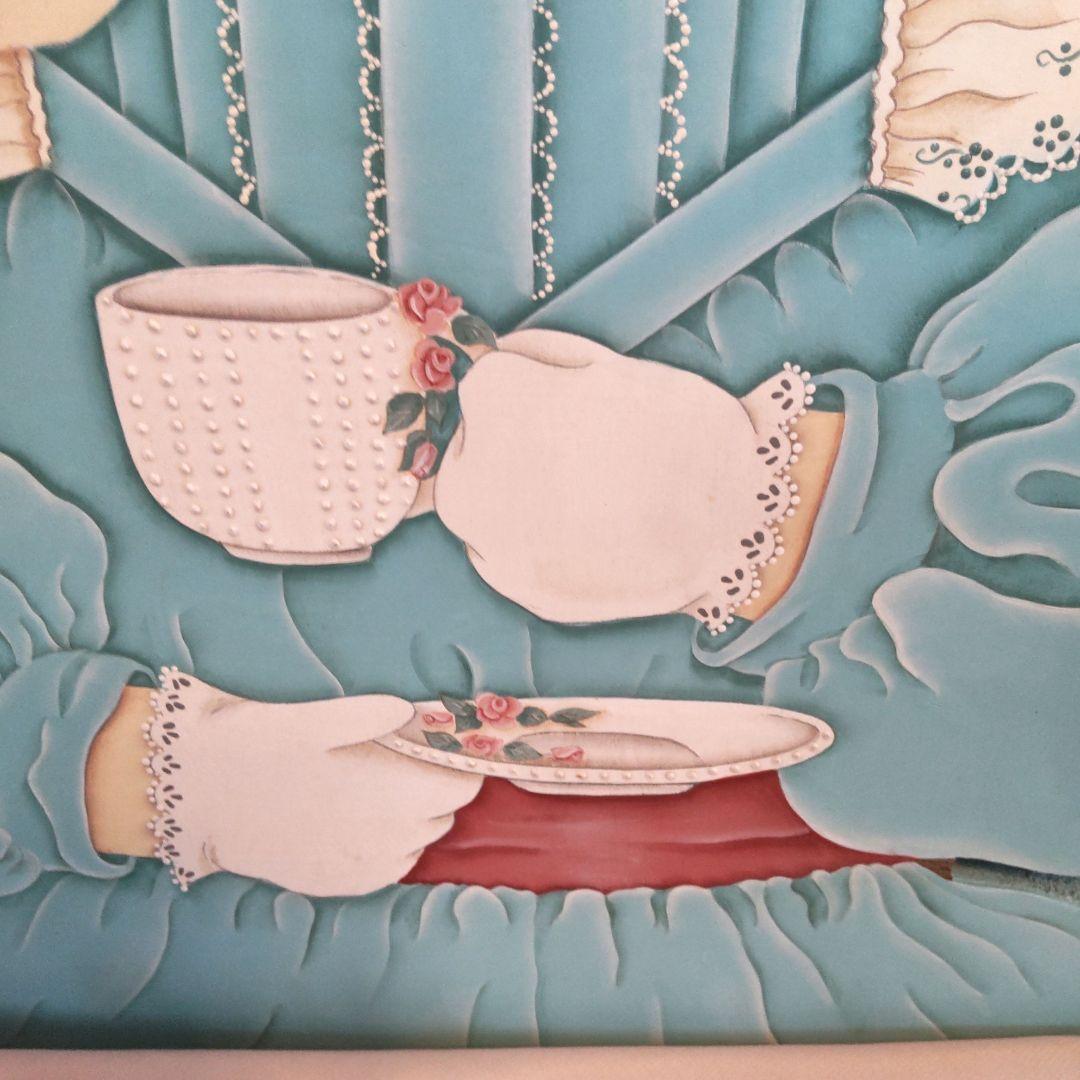 トールペイント作品 おしゃれうさぎ