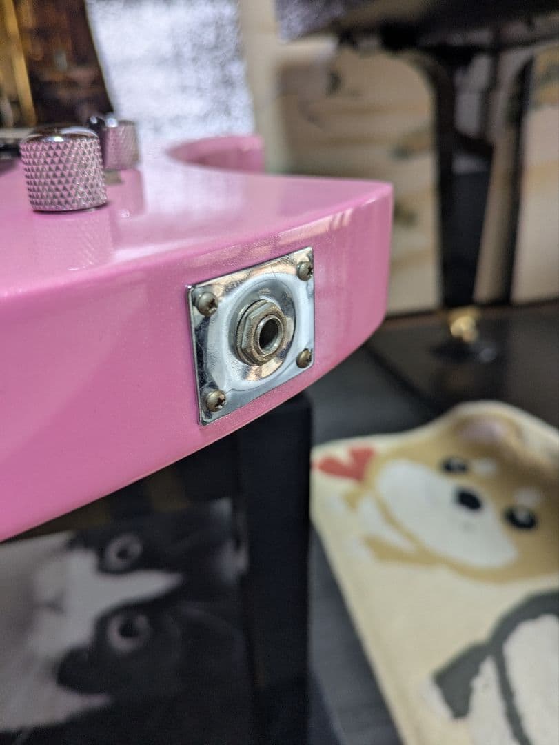 チャッティングバード　ピンク　エレキギター　モッキンバード