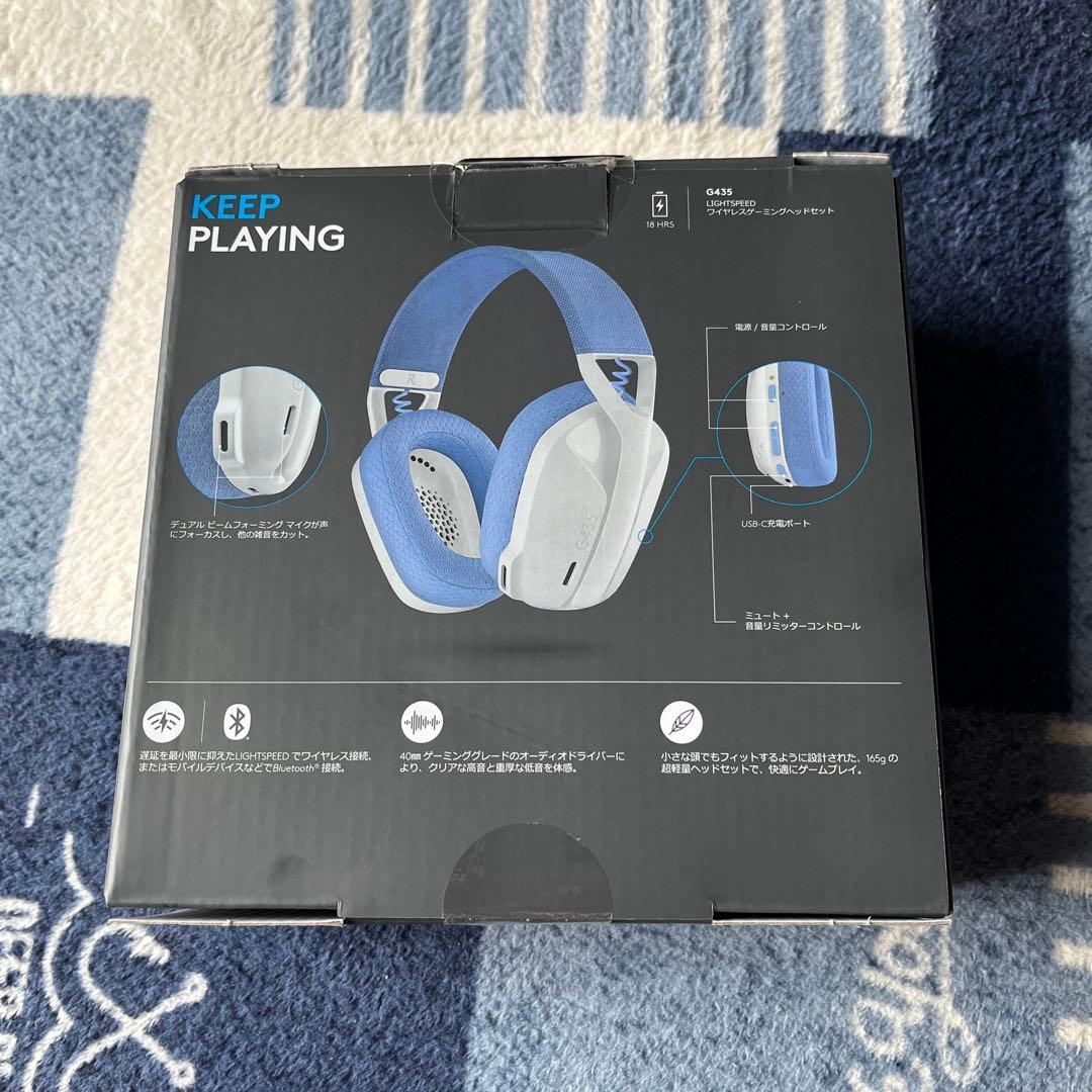 logicool G435 ワイヤレスヘッドホン ブルー/ホワイト