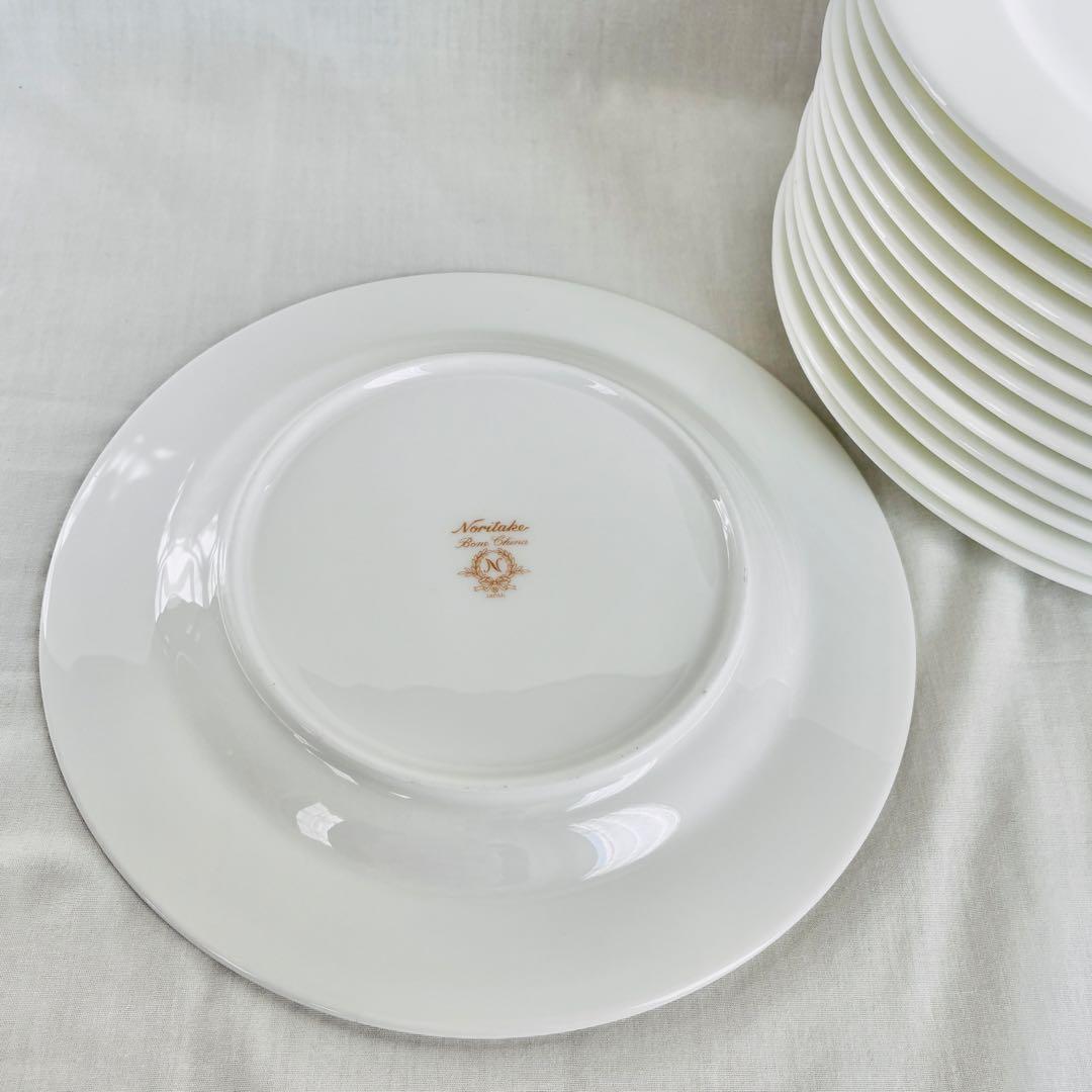【美品】食器まとめ売り21㎝14枚ノリタケボーンチャイナ平皿おまけ27㎝1枚