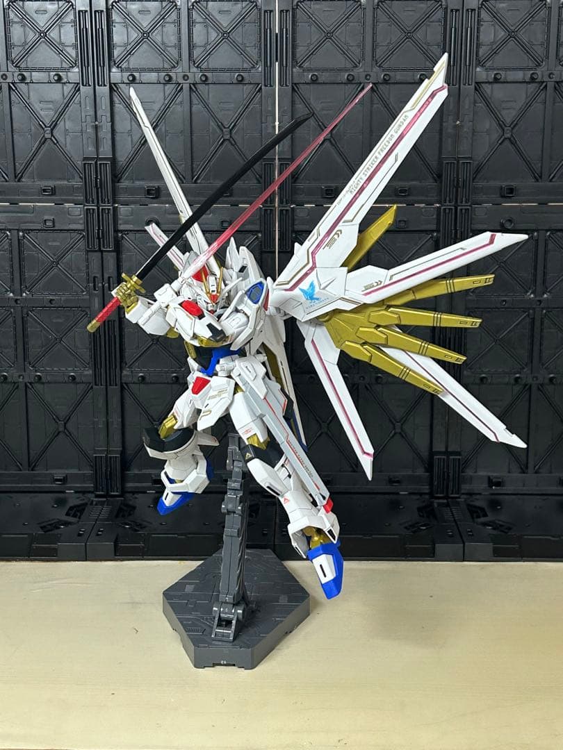 マイティーストライクフリーダムガンダム　塗装完成品　部分塗装　HG