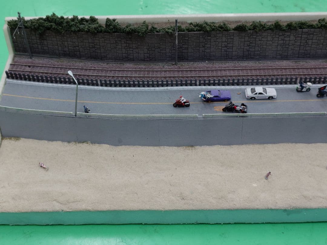 まぐなNゲージ ジオラマ湾岸道路。