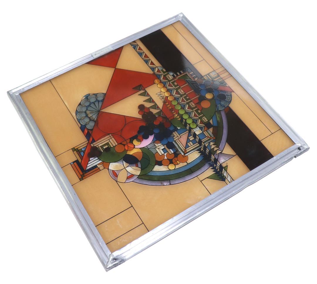 フランク・ロイド・ライト 大型 ヴィンテージステンドグラス 財団公式 リバティ誌