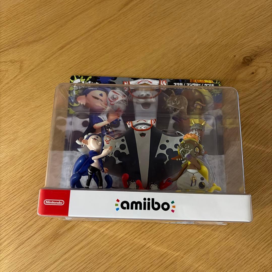 スプラトゥーン　amiibo フウカ　ウツホ　マンタロー　セット