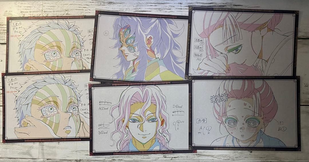 鬼滅の刃 コースター 缶バッジ 無惨 童磨 黒死牟 カード クリア チェキ くじ