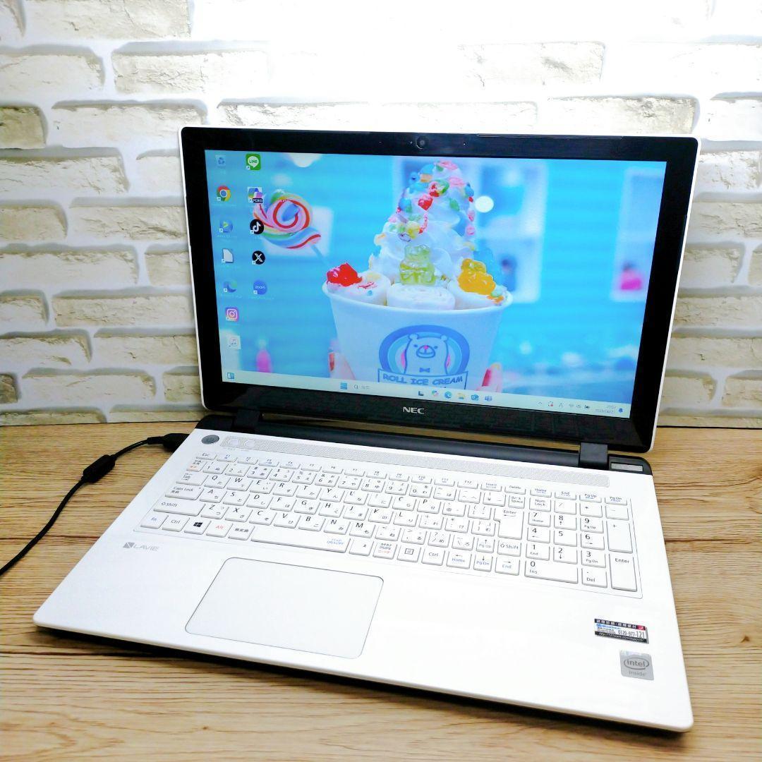 届いたらすぐに使える❤薄型NECノートPC♪Windows11✨️カメラ付き