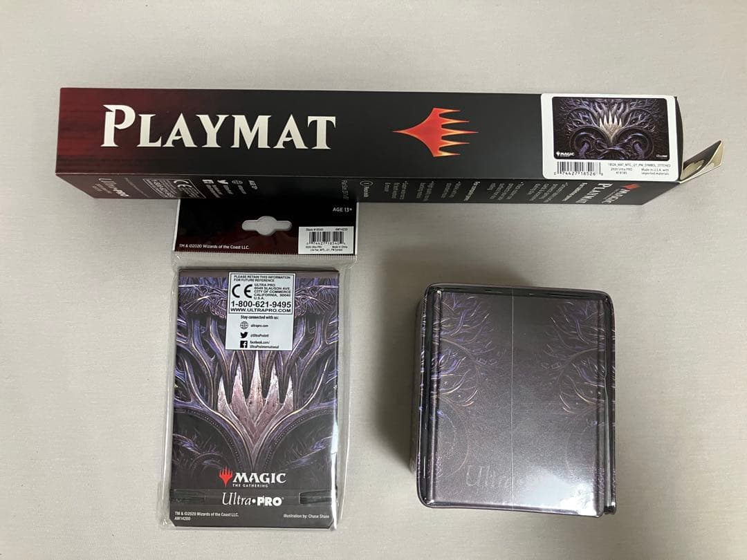 PWシンボル　プレイマット　デッキケース　メモパッド　セット　mtg