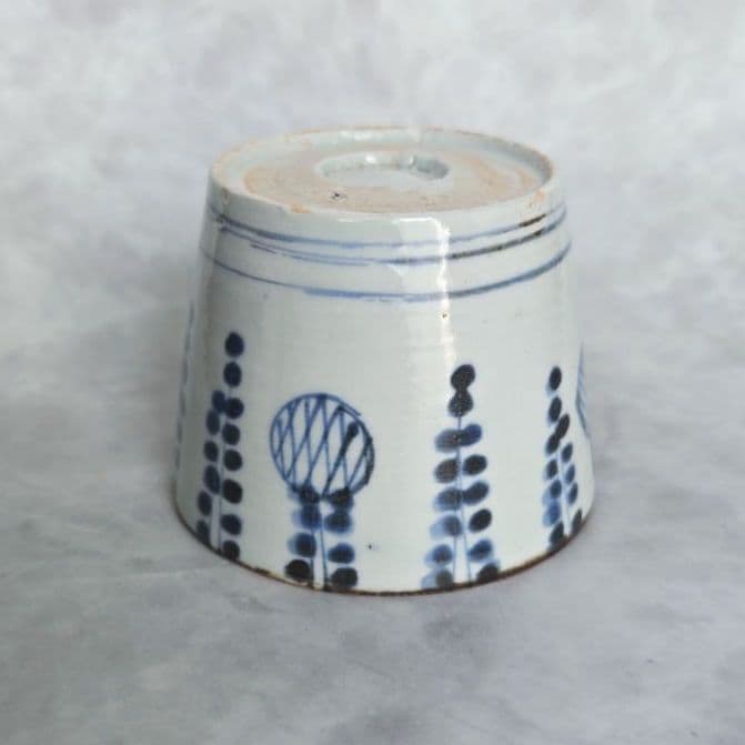 アンティーク　染付　蕎麦猪口　向付　江戸　骨董　金直し　金継ぎ　古伊万里