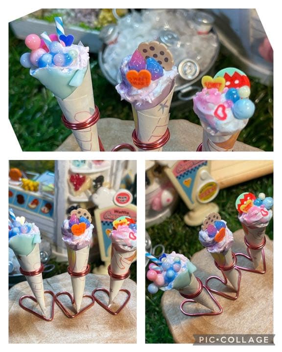 初売りSALE  ゆめかわクレープ３種類スタンド付き