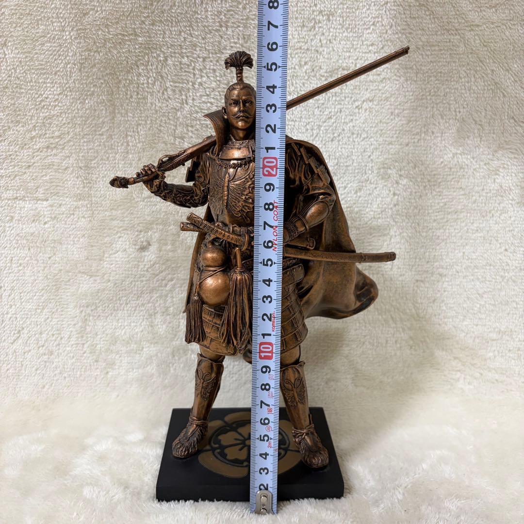 【希少品】人形のこうげつ 戦国武将 織田信長 銅像 ブロンズ調 フィギュア 置物
