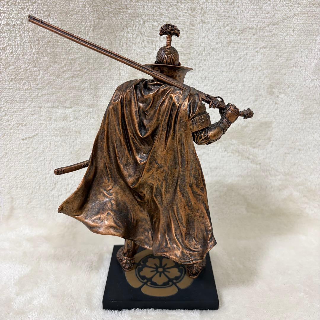 【希少品】人形のこうげつ 戦国武将 織田信長 銅像 ブロンズ調 フィギュア 置物