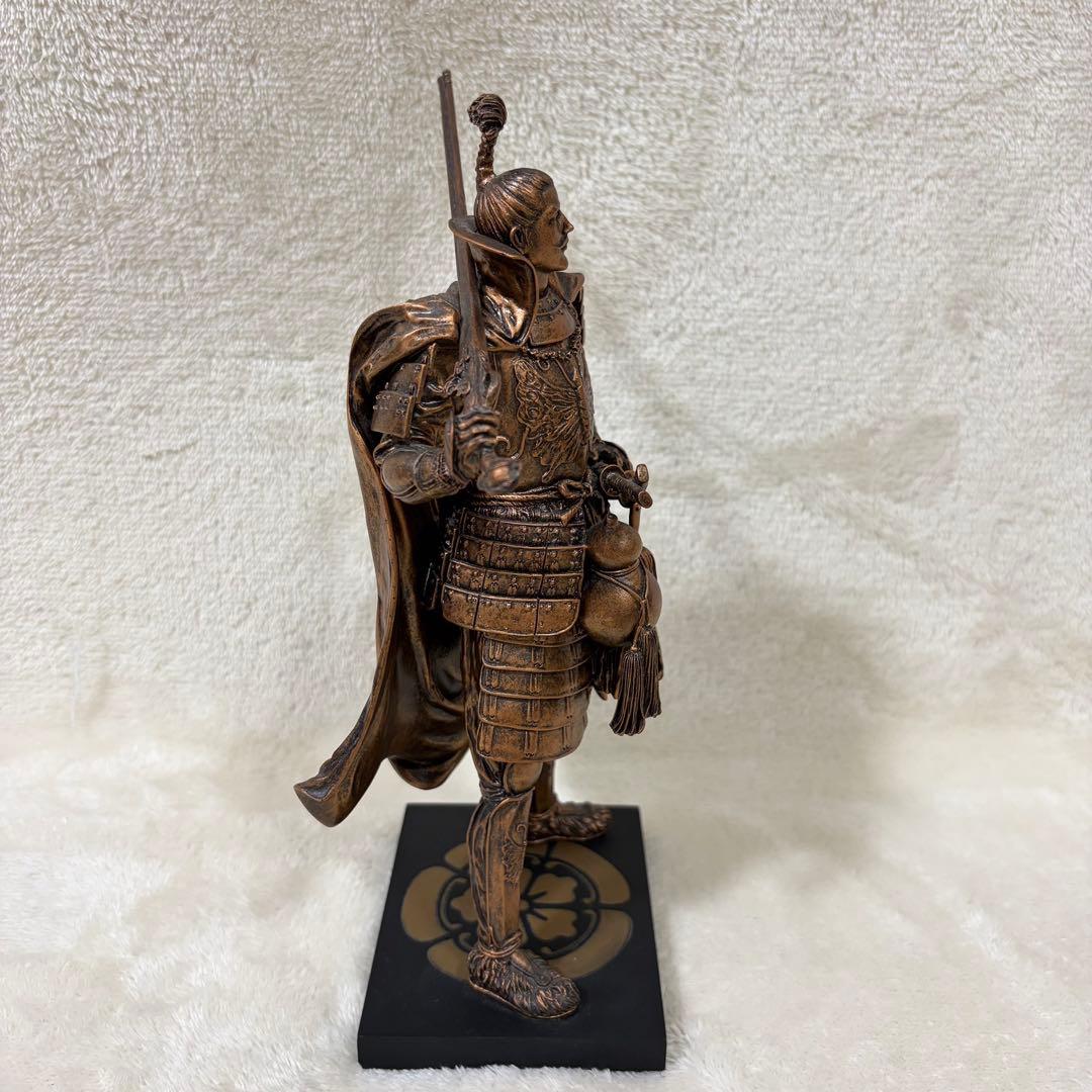 【希少品】人形のこうげつ 戦国武将 織田信長 銅像 ブロンズ調 フィギュア 置物