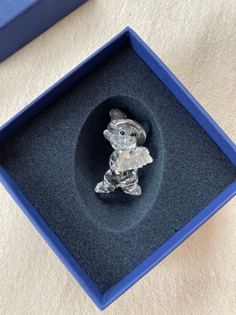 最終お値下げ　スワロフスキーの置物　ベアーアコーディオン