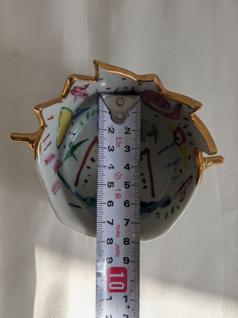 川口淳 色絵金彩 カップ 2客セット