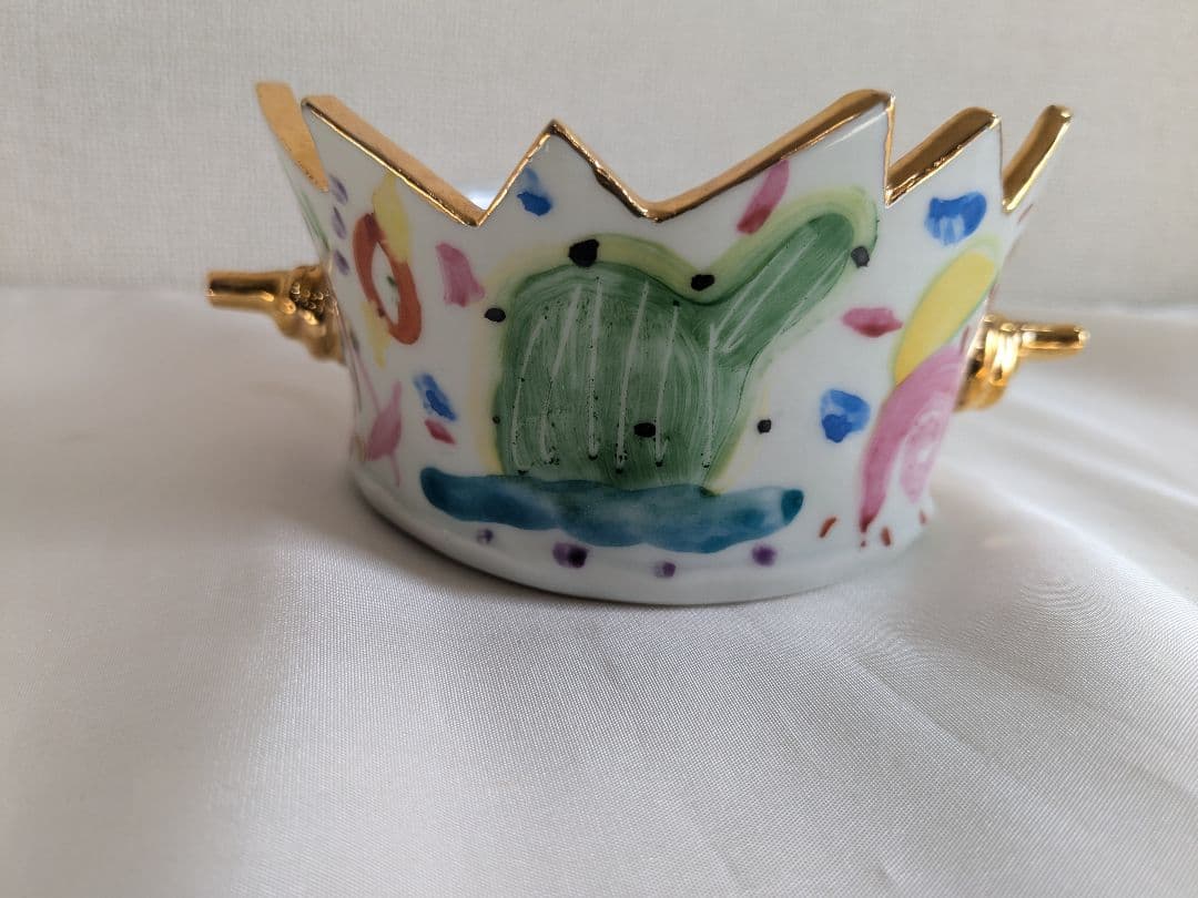 川口淳 色絵金彩 カップ 2客セット