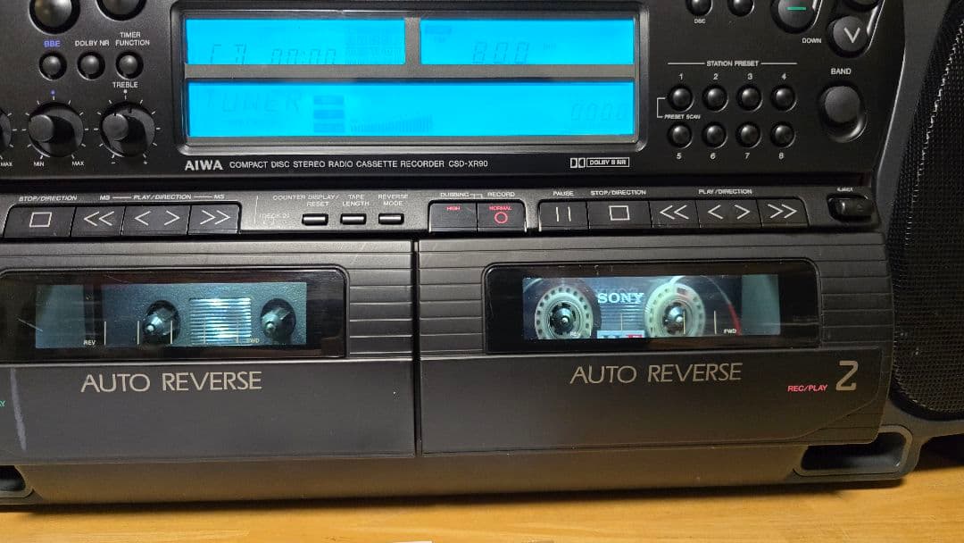 153 AIWA CSD-XR90改 Bluetooth搭載CDラジカセ 完動品