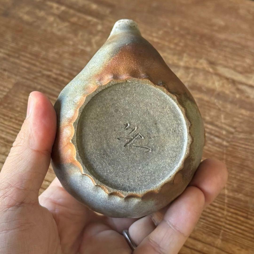 SNT422 作家物 備前焼 宝瓶 急須 煎茶道具 俵摘み 茶器 伝統工芸品