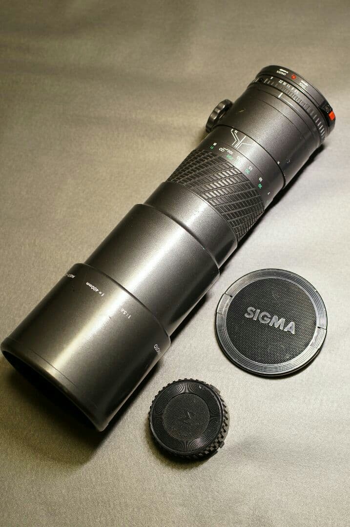コンパクトな400mm シグマMF 400/5.6 キャノンFD マウント