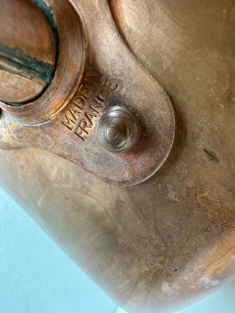 銅製 片手鍋 注ぎ口付き