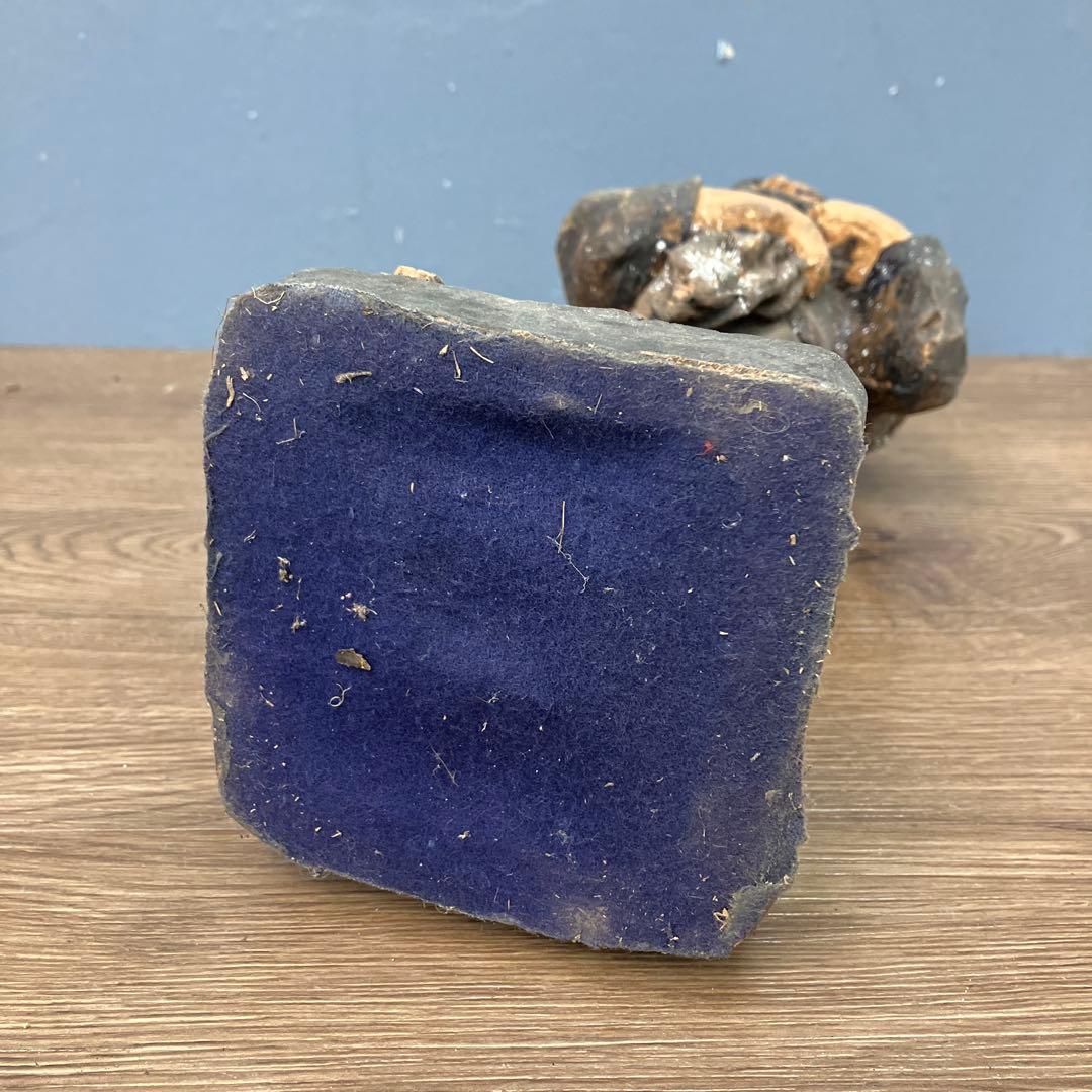 E-4 希少 木彫り風 置物 仙人 老人 彫像 メキシコ 民芸品 フォークアート