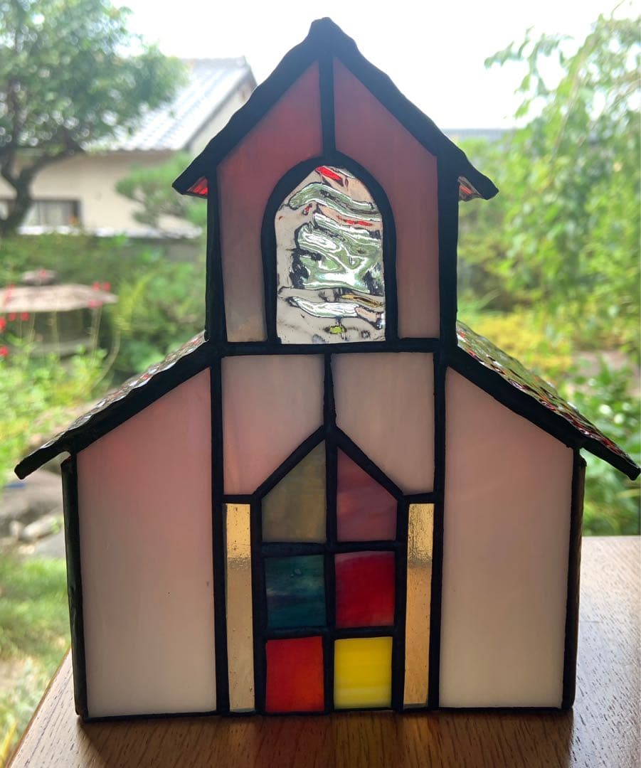 ステンドグラスのおうち•教会　愛の手仕事　美術工芸品