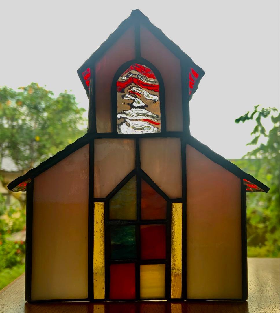 ステンドグラスのおうち•教会　愛の手仕事　美術工芸品