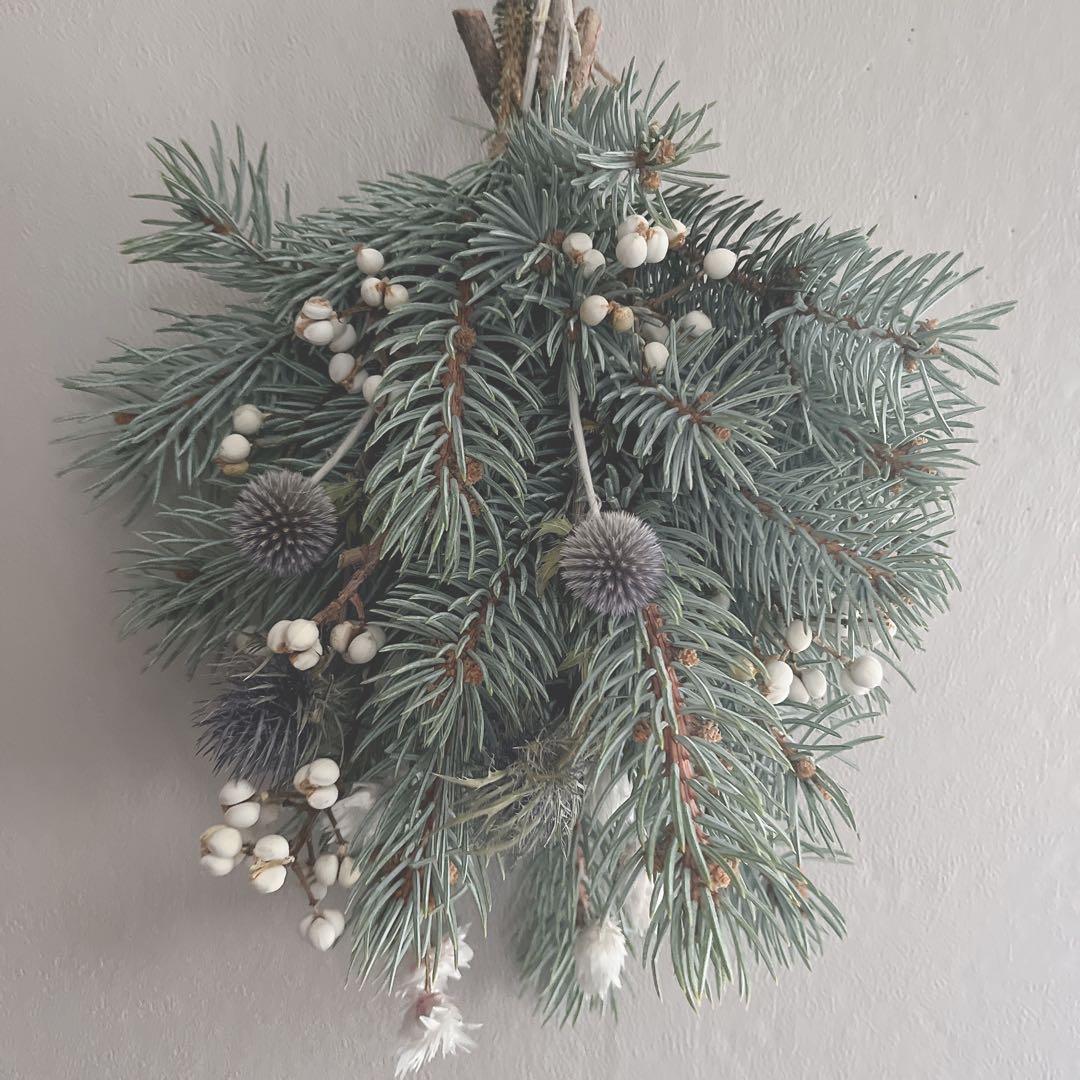 ドライフラワー　スワッグ　クリスマス　ホプシーとナンキンハゼ　③