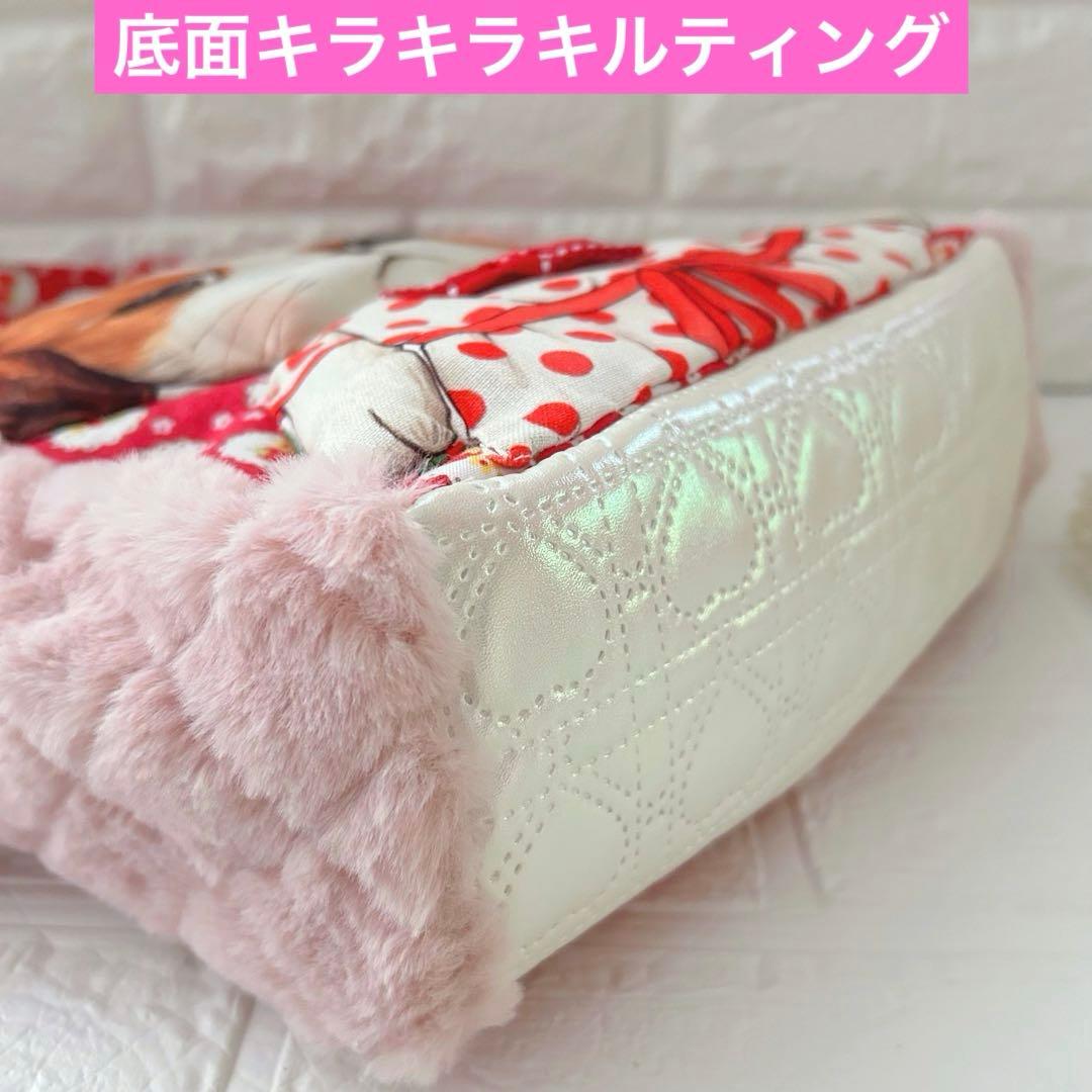 や*ん様 超ビッグあんこちゃん　新柄　コヤンイサムチョン　パール付きボア＆苺　ト