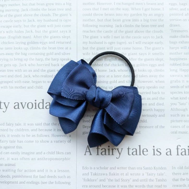 リボン　ヘアゴム♡riana ribbon♡ふんわり　卒業・入学式♡ハンドメイド