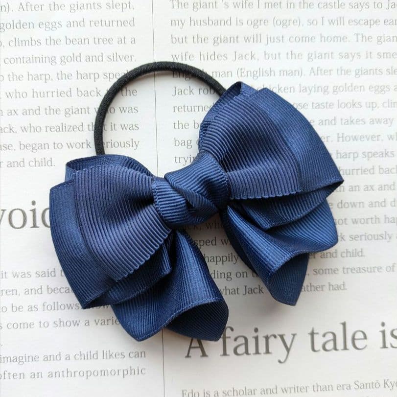 リボン　ヘアゴム♡riana ribbon♡ふんわり　卒業・入学式♡ハンドメイド