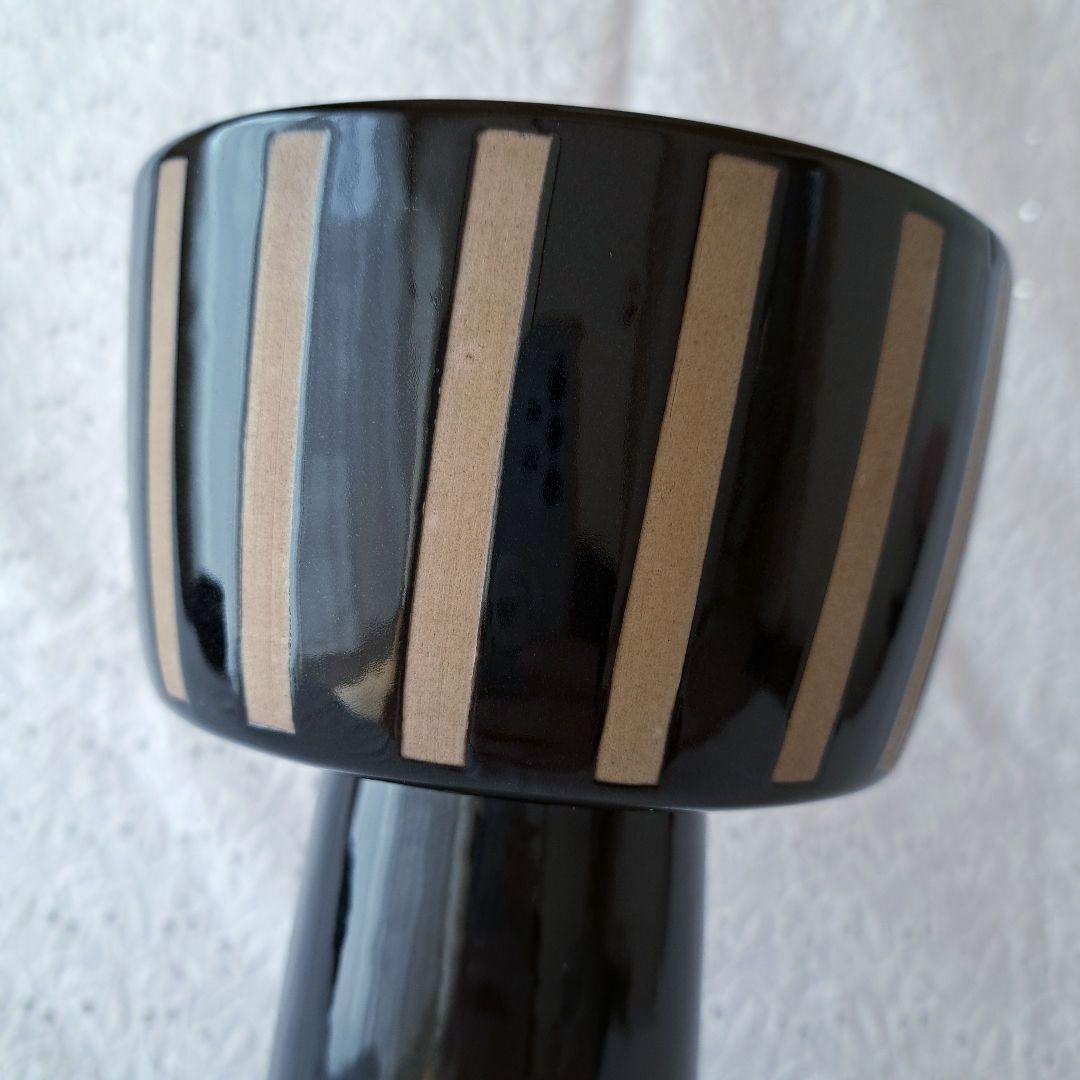 生け花　高台　花器　華道　コンポート　黒　花瓶　フラワーベース