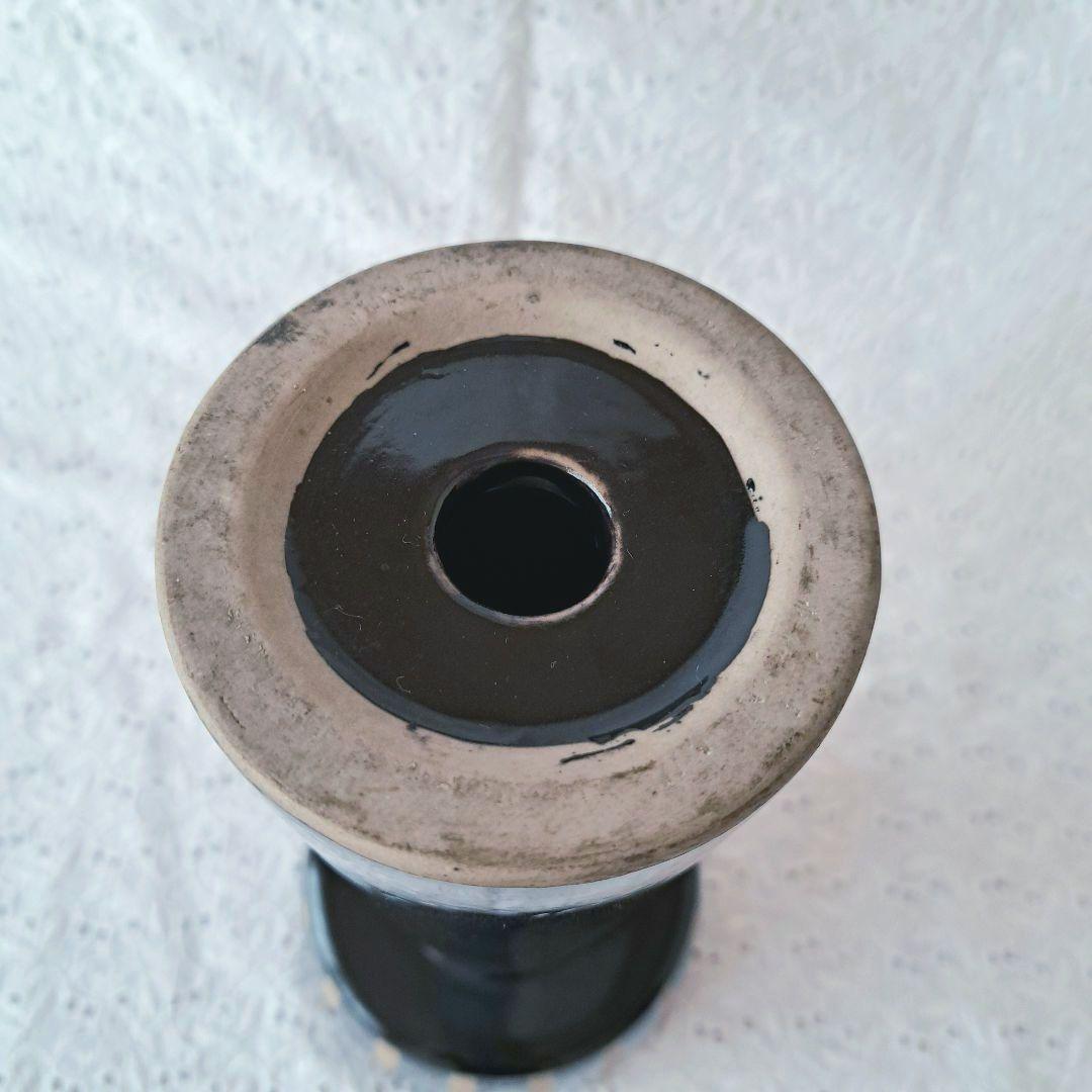 生け花　高台　花器　華道　コンポート　黒　花瓶　フラワーベース