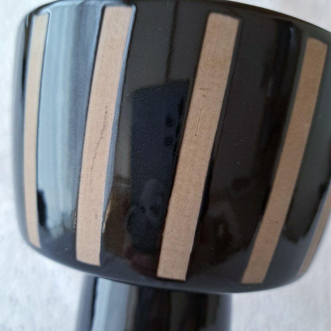 生け花　高台　花器　華道　コンポート　黒　花瓶　フラワーベース