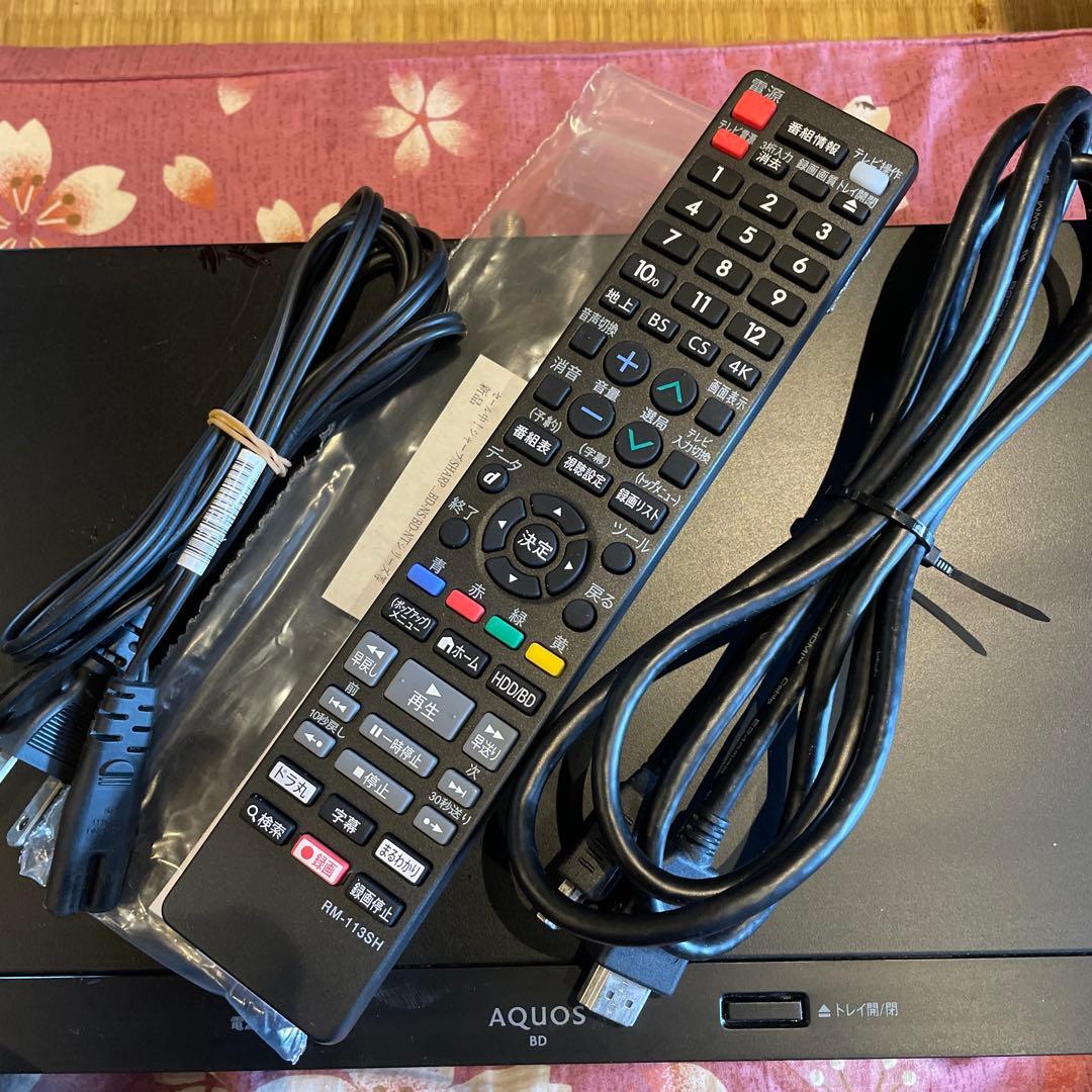 シャープ　BD-NW500 12倍　500GB 2番組W録　新品リモ等付フル装備