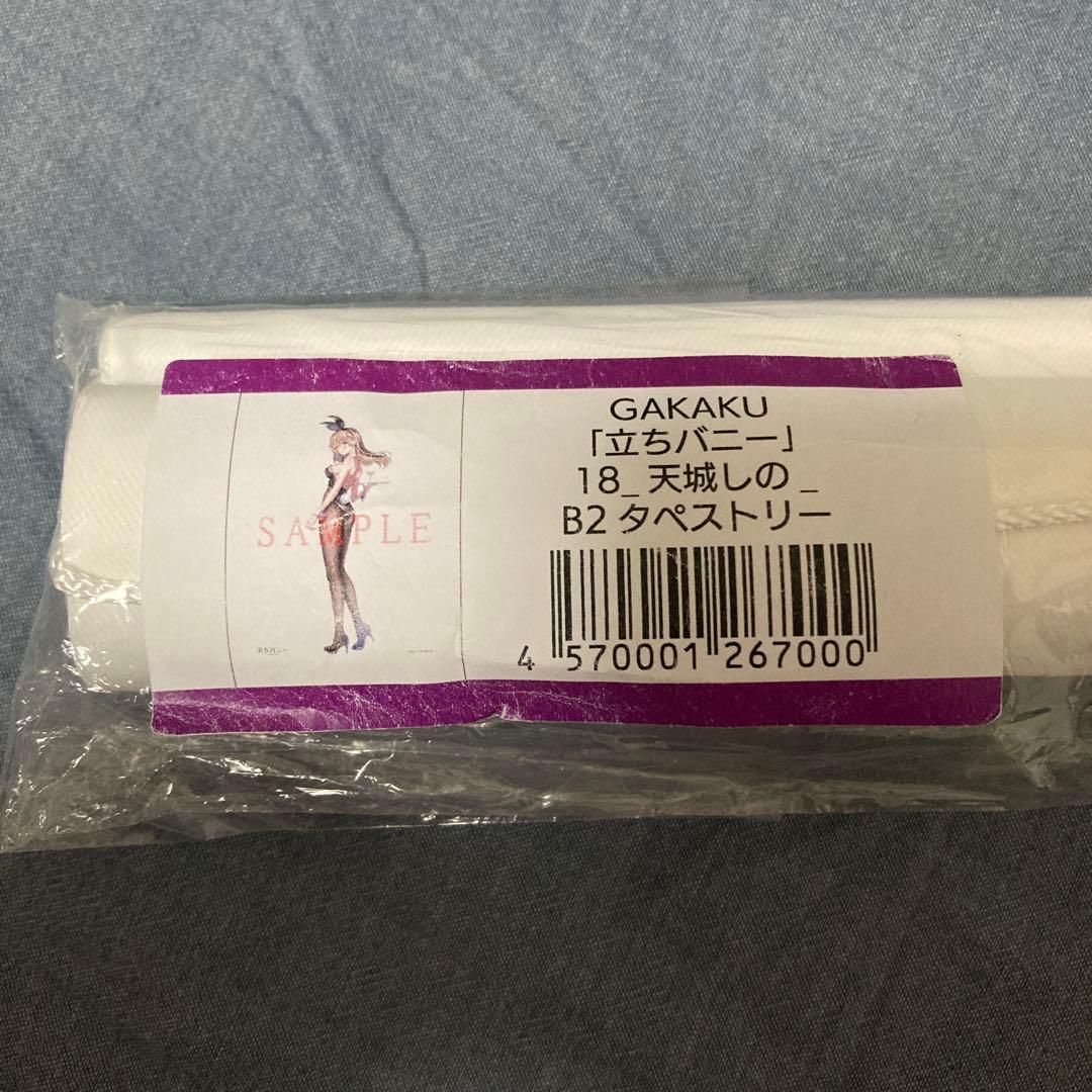 天城しの　受付ちゃん日誌　立ちバニー　お風呂ポスター　B2Wスエードタペストリー