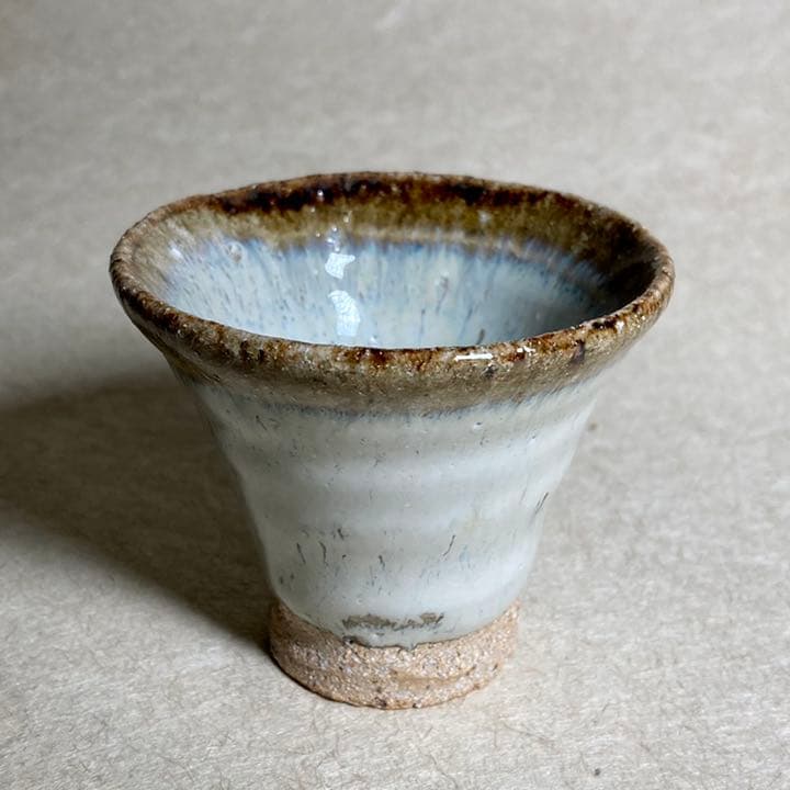 斑唐津皮鯨ぐい　唐津焼　ぐい呑　焼物　酒器　陶器